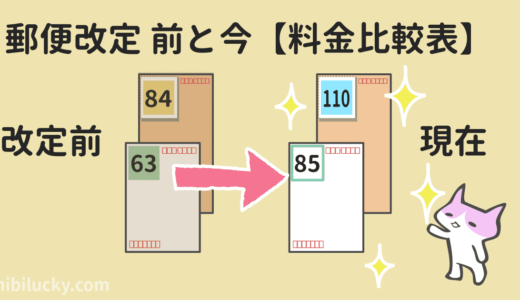 郵便料金改定 【比較表】改定前と現在の料金 （2024年10月改定分）
