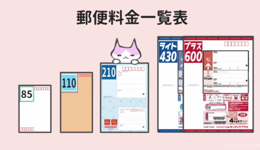 【早見表】郵便料金一覧 [手紙はがき他・特殊取扱料]